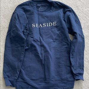 Seaside Style Navy Crewneck Sweatshirt